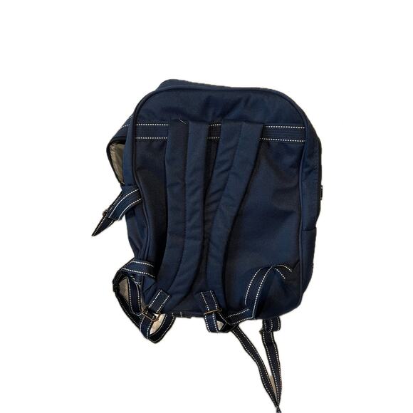 Blue Canvas Polyester Computer Travel Backpack - Picture 2 of 6